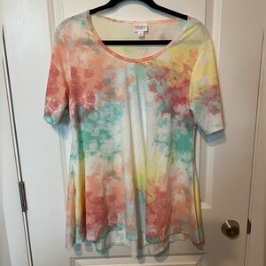 LuLaRoe multicolor perfect t short sleeve shirt